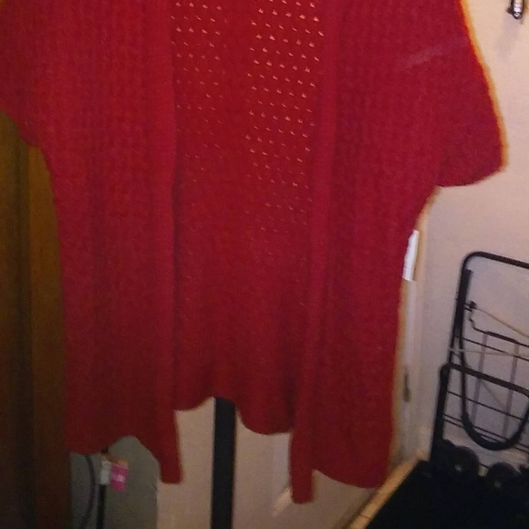 NWT - Coldwater Creek Red Cardigan - Picture 3 of 8